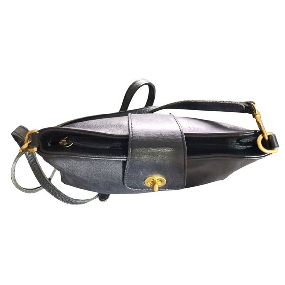 Coach Legacy 9154 Black Leather Crossbody Bag Full-Grain Leather USA 90s Vintage - Picture 12 of 16